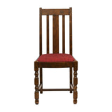 Thame Dining Chairs Vintage Wood with Shetland Scarlett Seat (6 Pack)