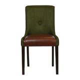 Bath Walnut Dining Chairs with Forest Back & Espresso Seat (6 Pack)
