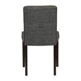 Bath Walnut Dining Chairs with Smoke Back & Tan Seat (6 Pack)