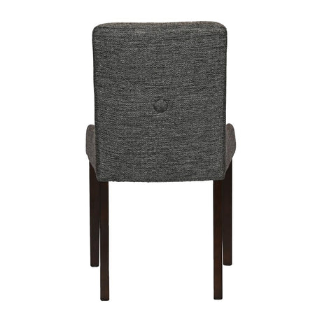 Bath Walnut Dining Chairs with Smoke Back & Tan Seat (6 Pack)
