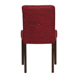 Bath Walnut Dining Chairs with Scarlett Back & Espresso Seat (6 Pack)