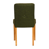 Bath Soft Oak Dining Chairs with Forest Back & Espresso Seat (6 Pack)