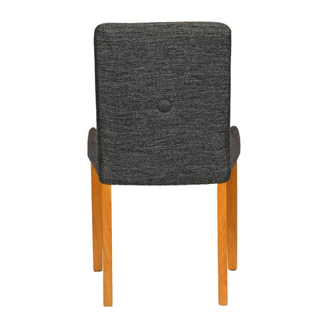 Bath Soft Oak Dining Chairs with Smoke Back & Tan Seat (6 Pack)