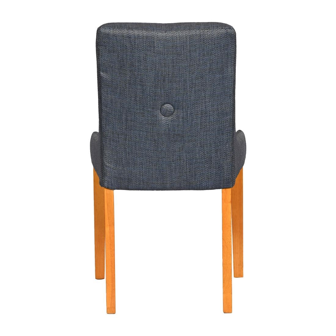 Bath Soft Oak Dining Chairs with Sea Back & Tan Seat (6 Pack)
