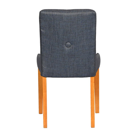 Bath Soft Oak Dining Chairs with Sea Back & Tan Seat (6 Pack)