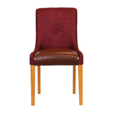 Bath Soft Oak Dining Chairs with Scarlett Back & Espresso Seat (6 Pack)