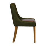 Bath Weathered Oak Dining Chairs with Forest Back & Espresso Seat (6 Pack)