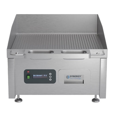 Synergy GRID600E-R Electric Griddle with Ribbed Mild Steel Top & Garnish Rail