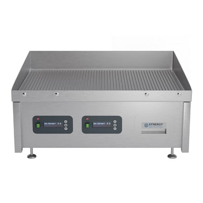 Synergy GRID900E-R Electric Griddle with Ribbed Mild Steel Top & Garnish Rail