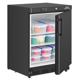 Nisbets Essentials Under Counter Fridge Black 150Ltr