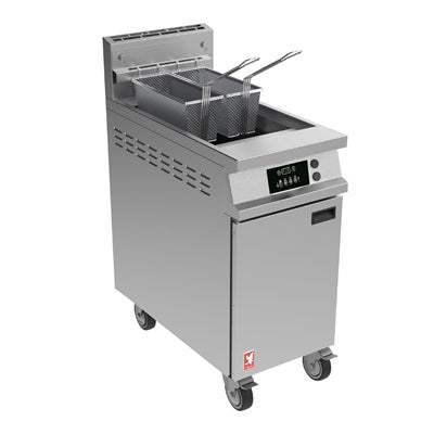 Falcon Dominator Plus Free Standing Electric Twin Filtration Angel Fryer on Castors E3845F2X