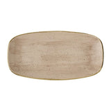 Churchill Stonecast Truffle Chef's Oblong Plates 298x152mm (12 Pack)