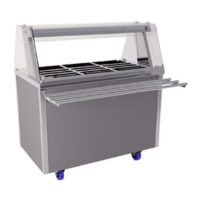 Glide Dry Heat Bain Marie Hot Cupboard with Heated Gantry 3xGN 1/1 GHBM3