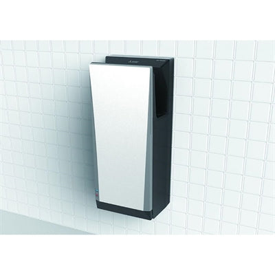 Mitsubishi Wave i01 Jet Towel Slim Heated Hand Dryer Silver