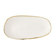 Churchill Stonecast Opal Oblong Plates Barley White 300x150mm (12 Pack)