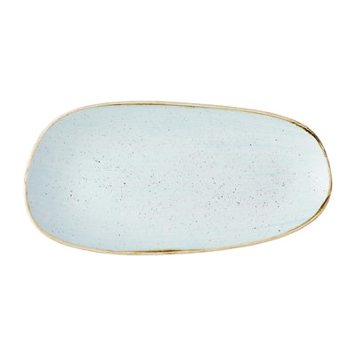 Churchill Stonecast Opal Oblong Plates Duck Egg Blue 300x150mm (12 Pack)