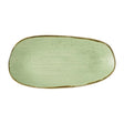 Churchill Stonecast Opal Oblong Plates Sage Green 300x150mm (12 Pack)
