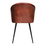 Brooklyn Leather Tub Chair Vintage Red