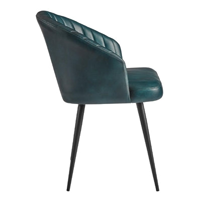 Brooklyn Leather Tub Chair Vintage Blue