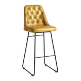 Harland Leather Bar Stool Vintage Gold