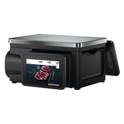 Bizerba Q1 100 Scale. Printer: 2'' Till Receipts / Linerless Labels
