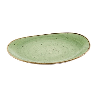 Churchill Stonecast Opal Plates Sage Green 280mm (12 Pack)