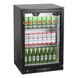 Sterling Pro Green Single Door Outdoor Bottle Cooler Black SP1LO-OUT-BK