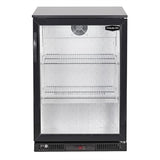 Sterling Pro Green Single Door Outdoor Bottle Cooler Black SP1LO-OUT-BK