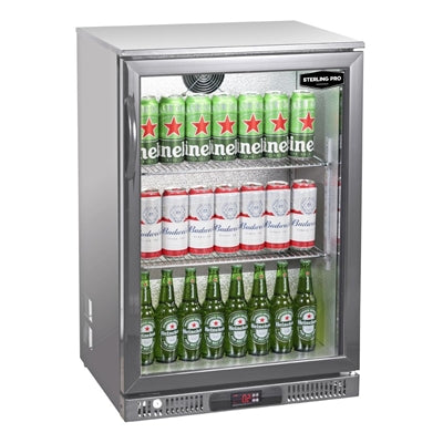 Sterling Pro Green Single Door Bottle Cooler SP1LO-OUT-STS