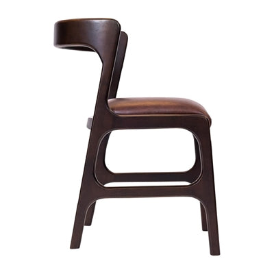 Copenhagen Dining Chairs in Dark Walnut & Bison Espresso (6 Pack)
