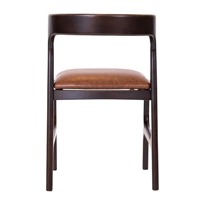 Copenhagen Dining Chairs in Dark Walnut & Bison Tan (6 Pack)