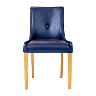 Bath Dining Chair in Soft Oak & Bison Midnight (6 Pack)