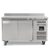 Double Hinged Door Counter Refrigerator With Upstand