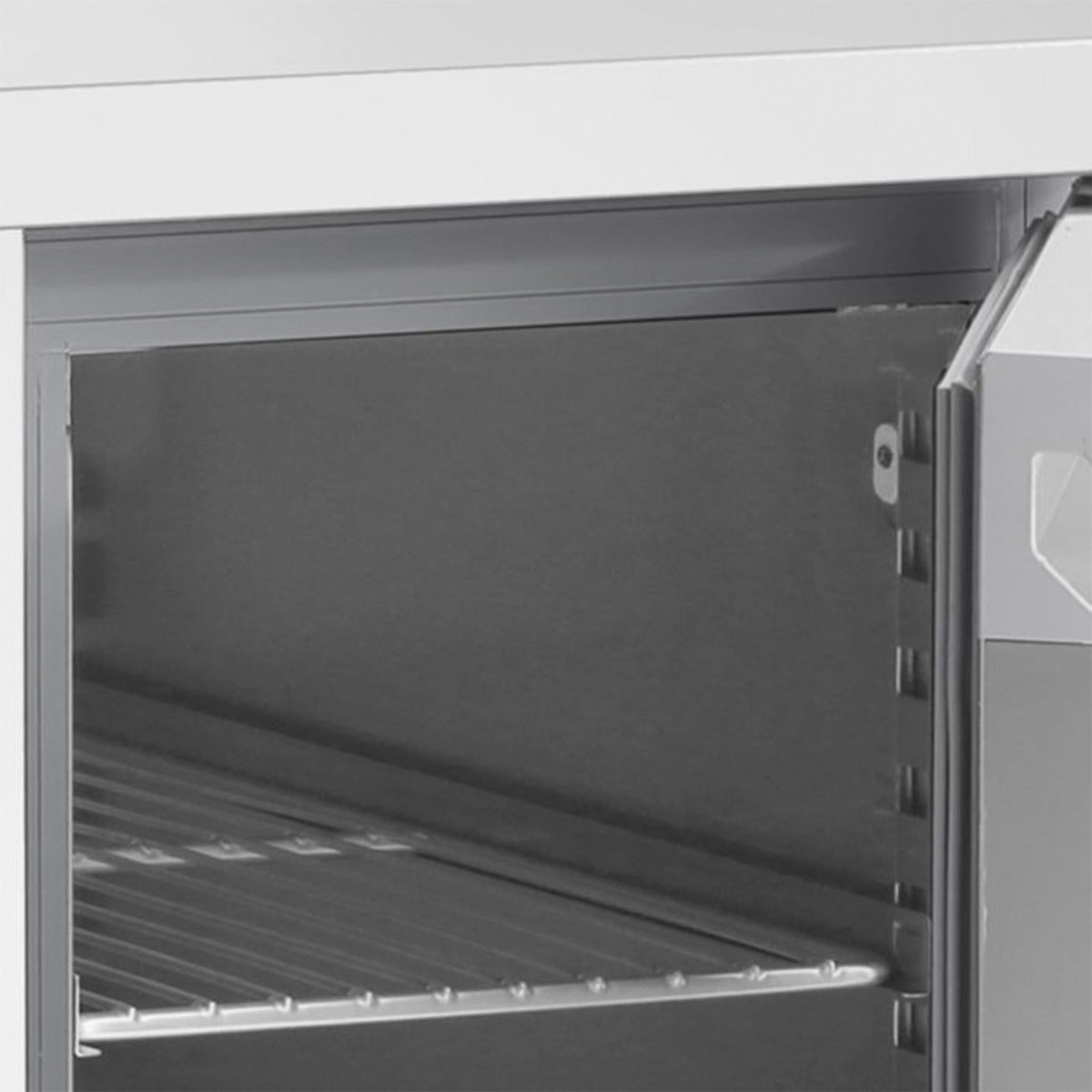 Graded 02263 Slimline Four Hinged Door Counter Refrigerator