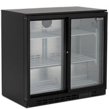 Graded 02170 Low Height Double Sliding Glass Door Bottle Cooler