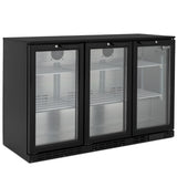 Graded 02153 Low Height Triple Hinged Glass Door Bottle Cooler