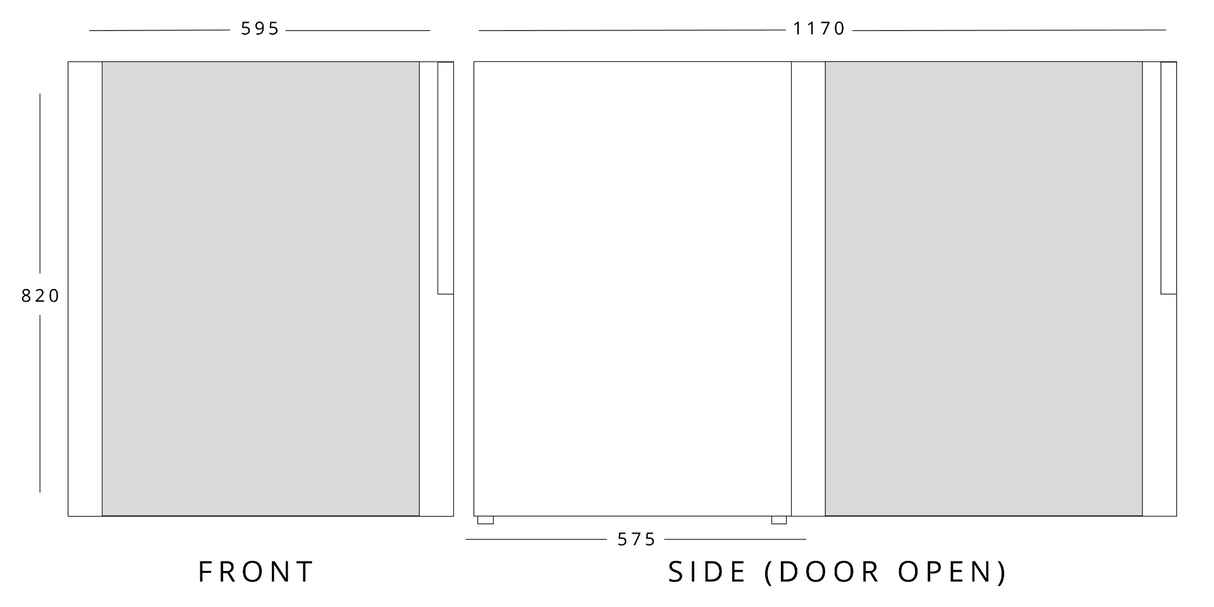 Compact Single Door Bottle Cooler (140 Cans)