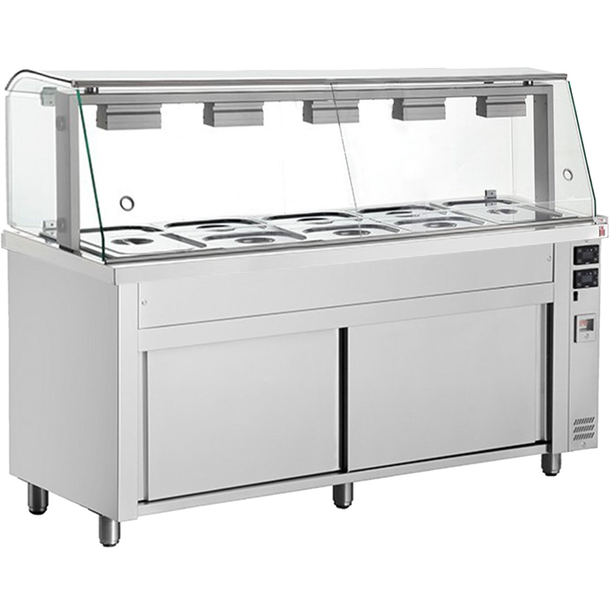 Bain Marie With Glass Structure 5x Gn1/1