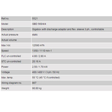 USED - GBD 560/4/4 – 3PH GigaBox Centrifugal Fan – Helios - Fan for ventilation system