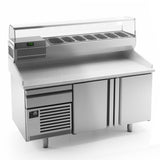 2 Door Pizza Prep Counter 485 L