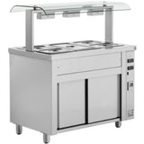 Bain Marie With Sneeze Guard 3x Gn1/1