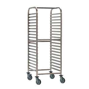 Matfer Bourgeat 15-Shelf Double Gastronorm Racking Trolley