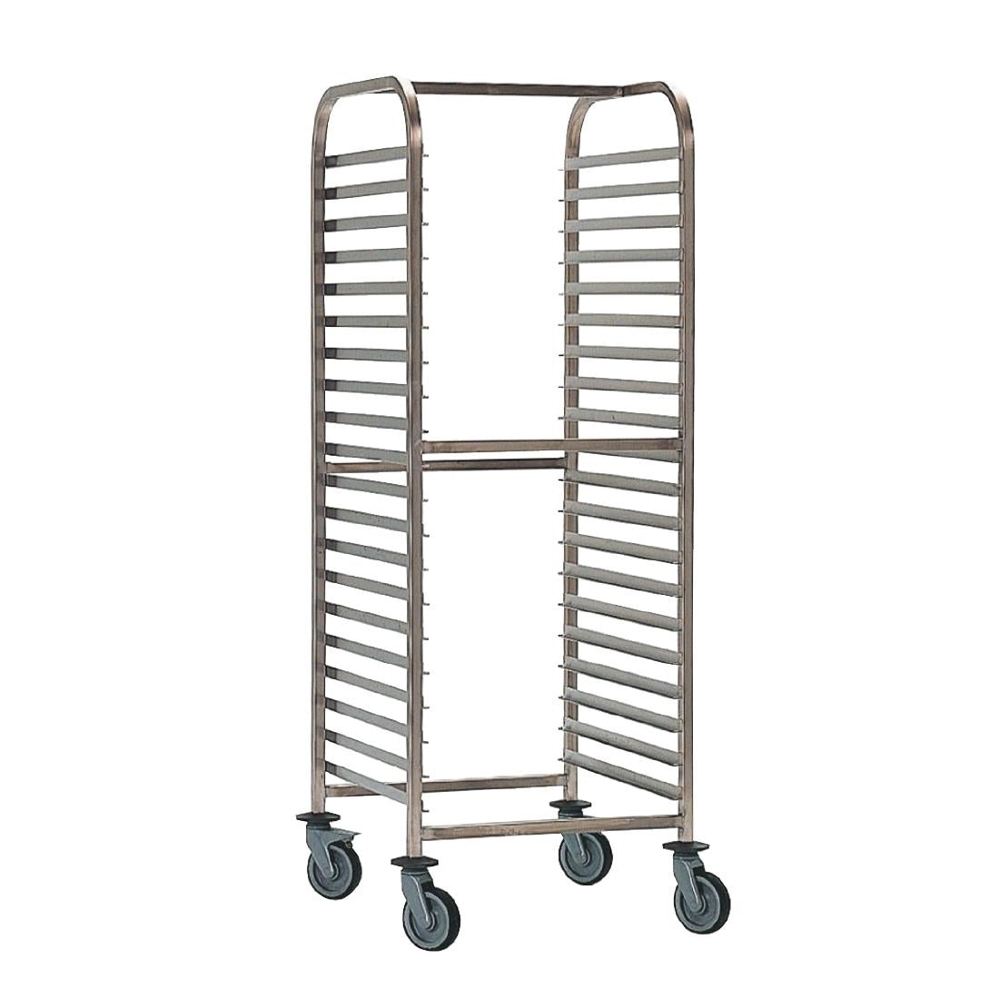 Matfer Bourgeat 20-Shelf Double Gastronorm Racking Trolley