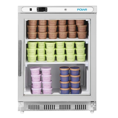 Polar C-Series Undercounter Display Freezer 129Ltr