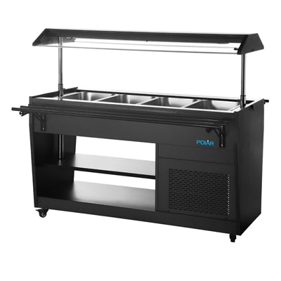 Polar G-Series Refrigerated Buffet Bar in Black