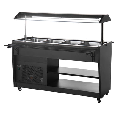 Polar G-Series Refrigerated Buffet Bar in Black