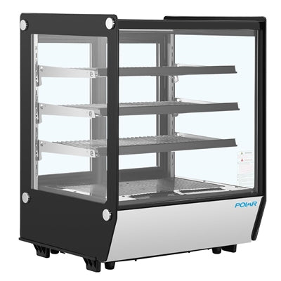 Polar G-Series Square Glass Countertop Display Fridge 145Ltr