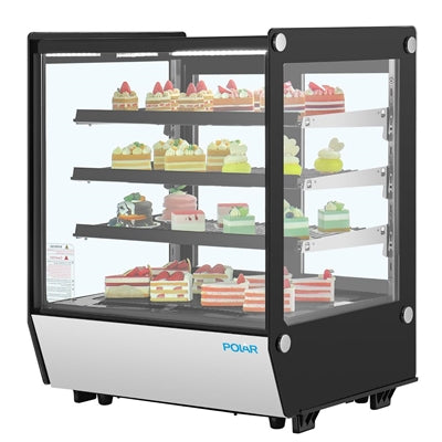 Polar G-Series Square Glass Countertop Display Fridge 145Ltr