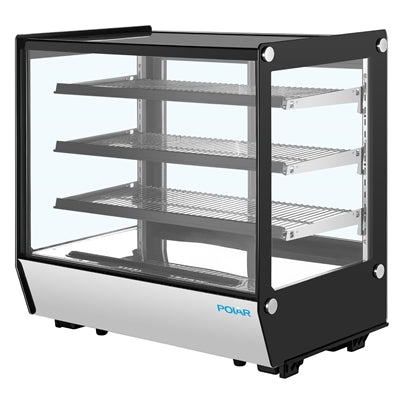 Polar G-Series Square Glass Countertop Display Fridge 185Ltr