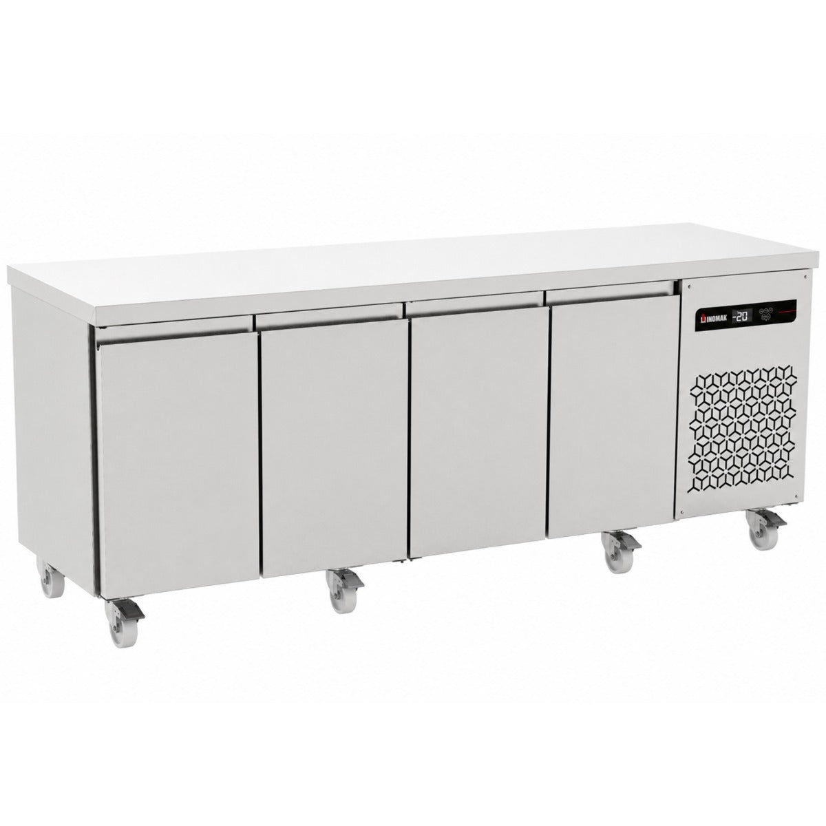 Slimline Four Hinged Door Counter Refrigerator